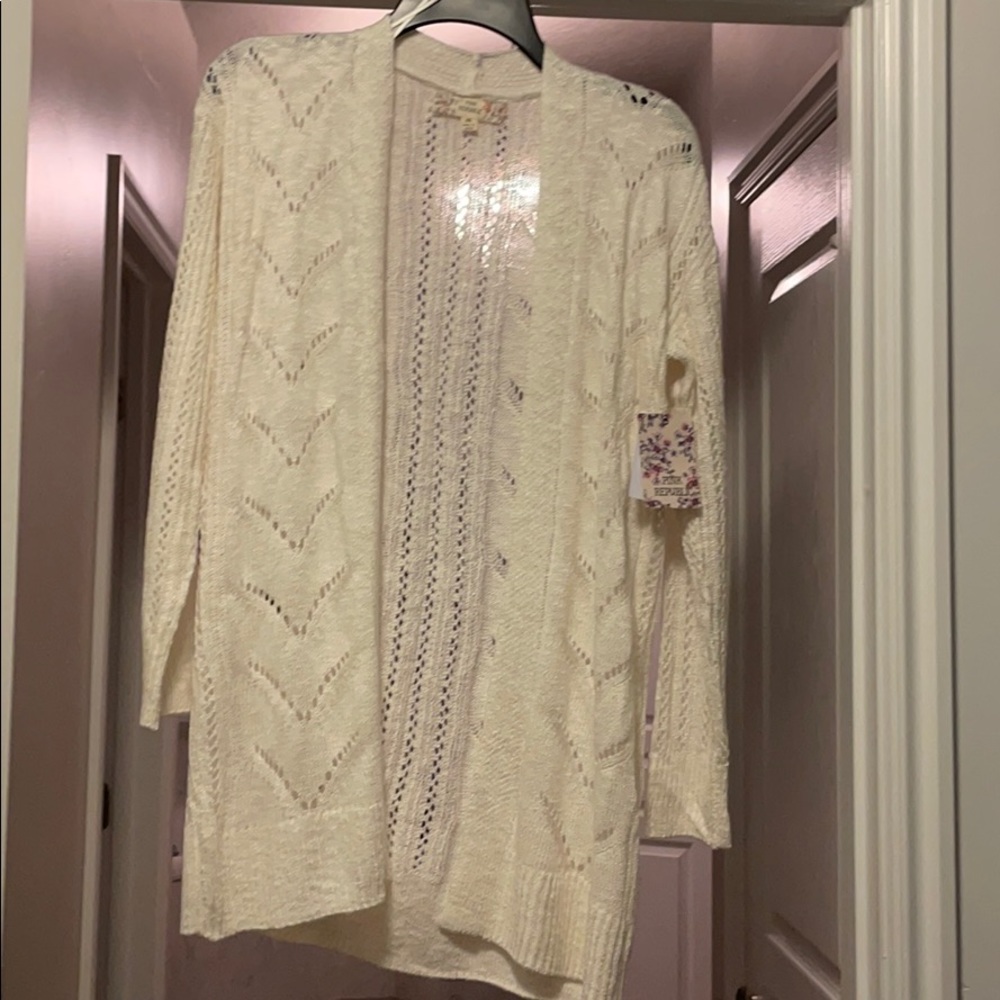 Cream cardigan